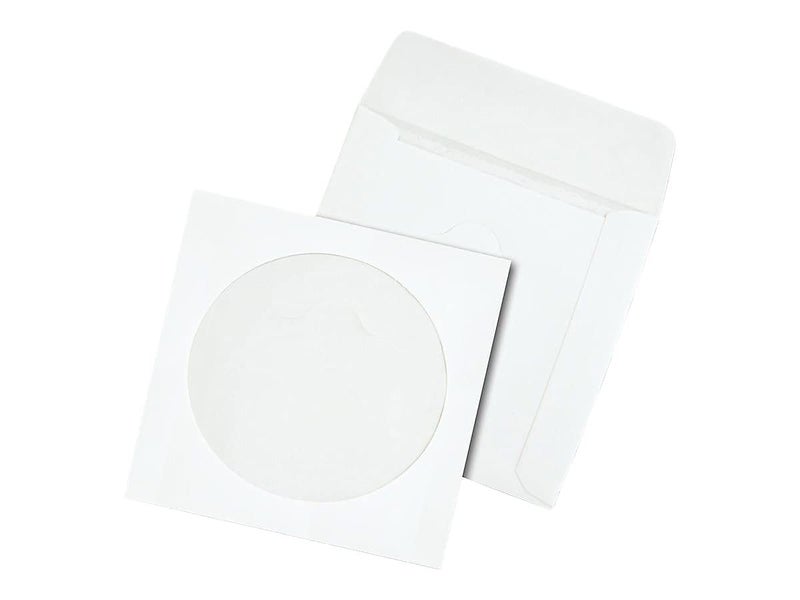 Quality Park Tech-No-Tear CD/DVD Sleeves, White, Pack Of 100 (77203) - Image 4